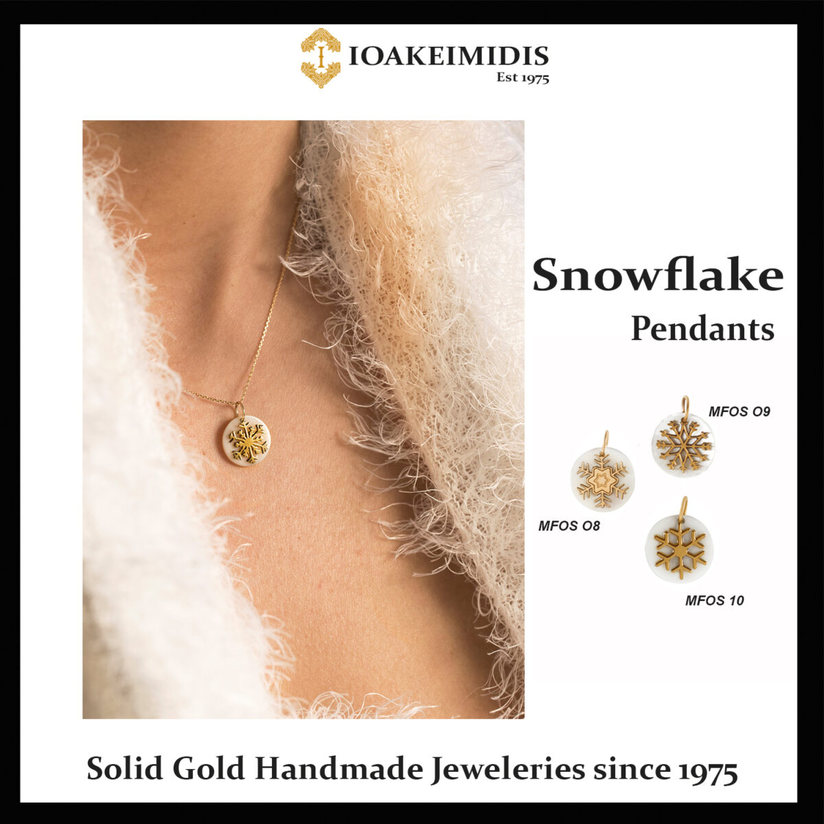 Snowflakes worn