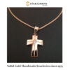 s.6 pink Gold with diamond