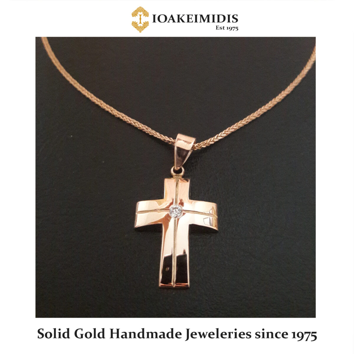 s.6 pink Gold with diamond